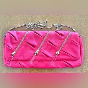 Rare Vintage Christian Louboutin Pink Shoulder Bag with zippers
